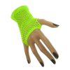 Fluo neon groene nethandschoenen kort