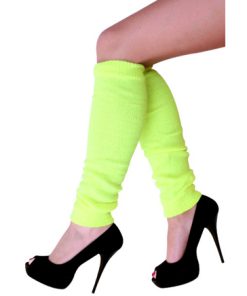 Beenwarmers fluo geel neon