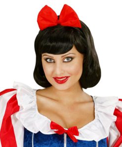 sneeuwwitje diadeem rode strik