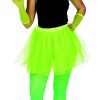 Fluo gele tulle rok M