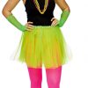 Fluo groene tulle rok M