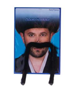 Chinese lange snor zwart