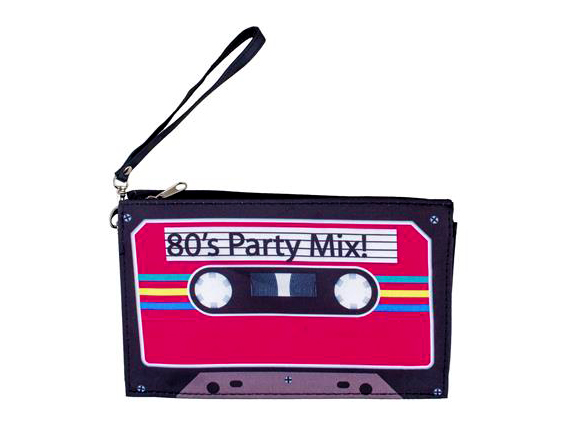 80s handtasje casette roze