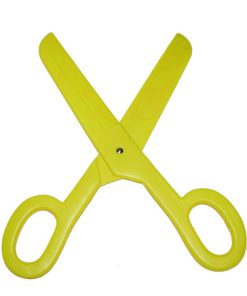 Plastic jumbo schaar felgeel
