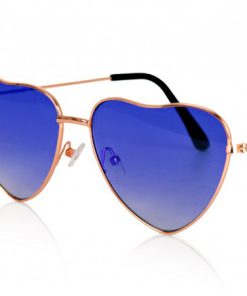 Hartjes bril festival blauw