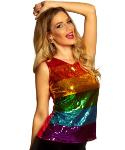 Glittertopje regenboog 