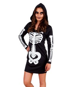 Skeleton queen dress 14-16 jaar