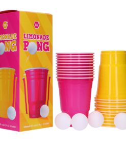 bierpong roze geel