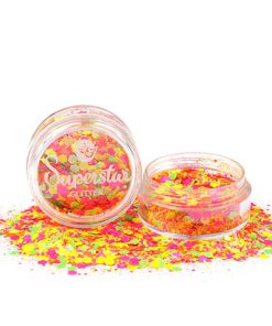 Losse glitters   Chunky fluoresent neon mix