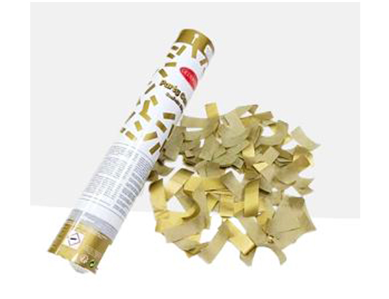 Confettikanon goud (18bar)