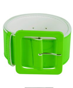 Brede neon groene riem 115cm