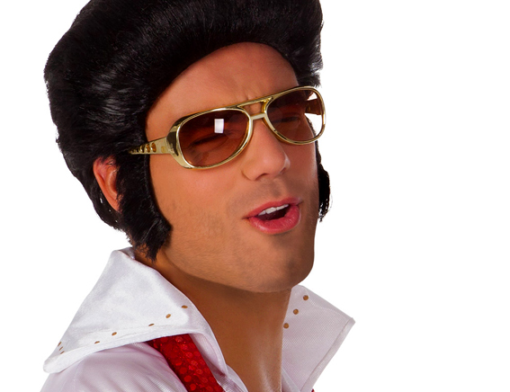 Elvis bril goud