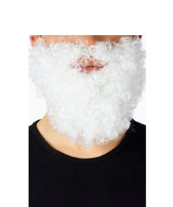 Baard wit krullend KORT