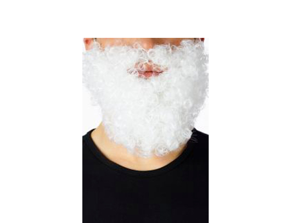 Baard wit krullend KORT