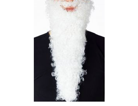 Baard wit krullend LANG