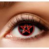 Lenzen pentagram zwart rood halloween cosplay elftopia
