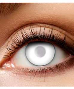 Lenzen volledig wit zombie blind halloween cosplay elftopia