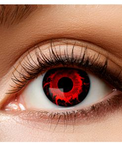 Lenzen zombie virus rood zwart halloween cosplay elftopia