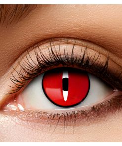 Lenzen rood drakenoog halloween cosplay elftopia