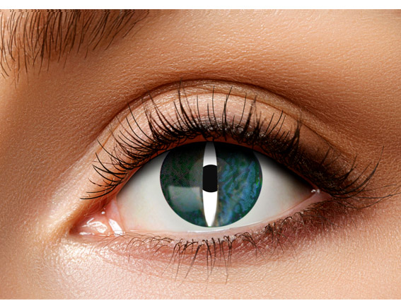 Lenzen groen drakenoog halloween cosplay elftopia