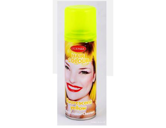 haarspuitbus haarspray fluo geel