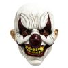Masker horror killerclown zwart bordeaux