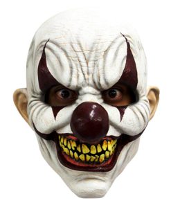 Masker horror killerclown zwart bordeaux