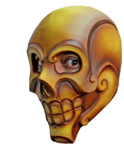 Masker gouden doodshoofd volledig