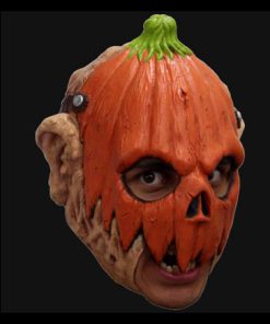 Chinless mask pompoen oranje volledig