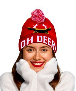 Kerstmuts OH DEER rood