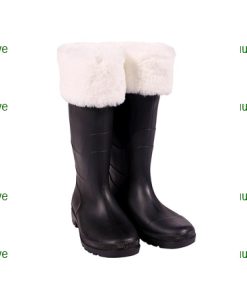 TE HUUR Kerstman botten luxe met bont