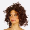 krullenpruik bruin permanentje look