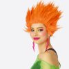 trollenpruik neon oranje ontflopt kapsel