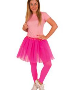 Neon rokje fluo roze tulle