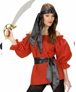 Zwarte satijnen riem of hoofdband