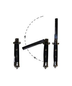 Klapmes fifties grease zwart