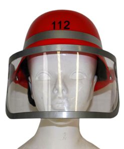 Brandweer helm met vizier