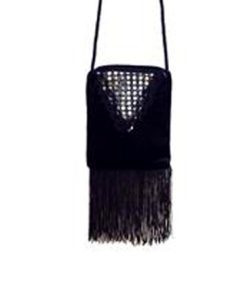 charleston tasje stof met franjes