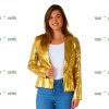Gouden pailletten blazer