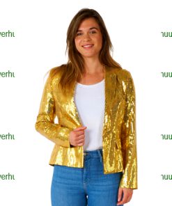 Gouden pailletten blazer