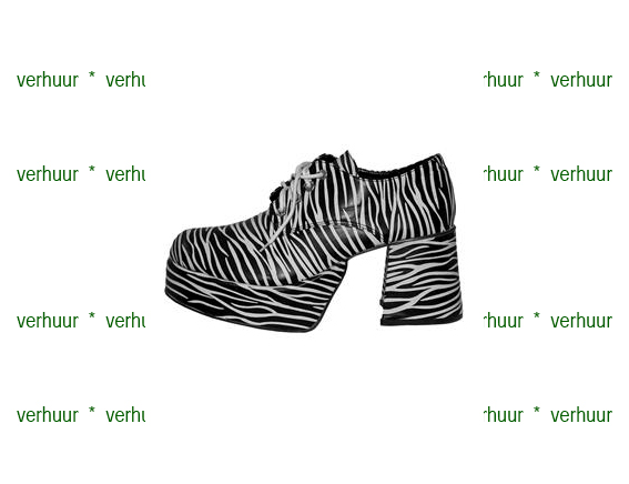 Zebra plateauschoenen