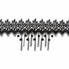 Choker halsketting lace zwart