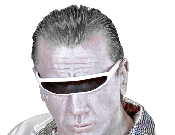 Astronautenbril wit cyber