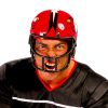 Rugby helm hard plastic rood zwart