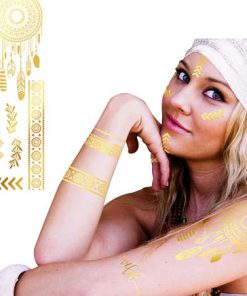 Tattoo tijdelijk  goud hippie