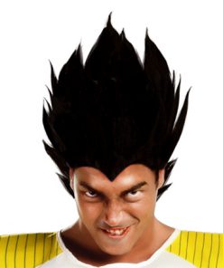Pruik Vegeta dragonball z zwart