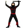 Ninja zwart rood kind