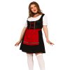 Tirol dirndl jurk zwart rood