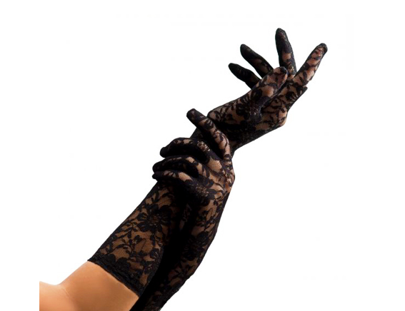 Kanten handschoenen lang