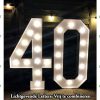 40  Lichtgevende letters combinatie voorbeeld